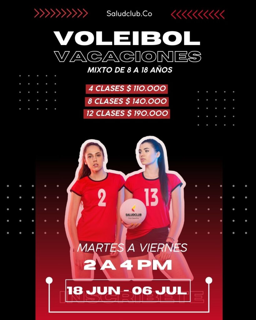 Curso de vacaciones de voleibol en bogota